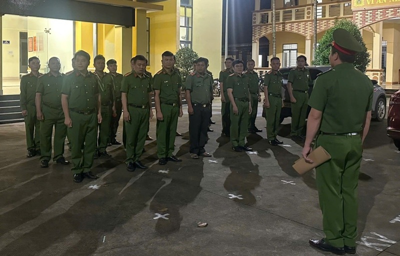 Công an xã Quảng Tín tăng cường tuần tra, đảm bảo an ninh an toàn, phòng ngừa trộm cắp nông sản trong mùa cà phê 2025